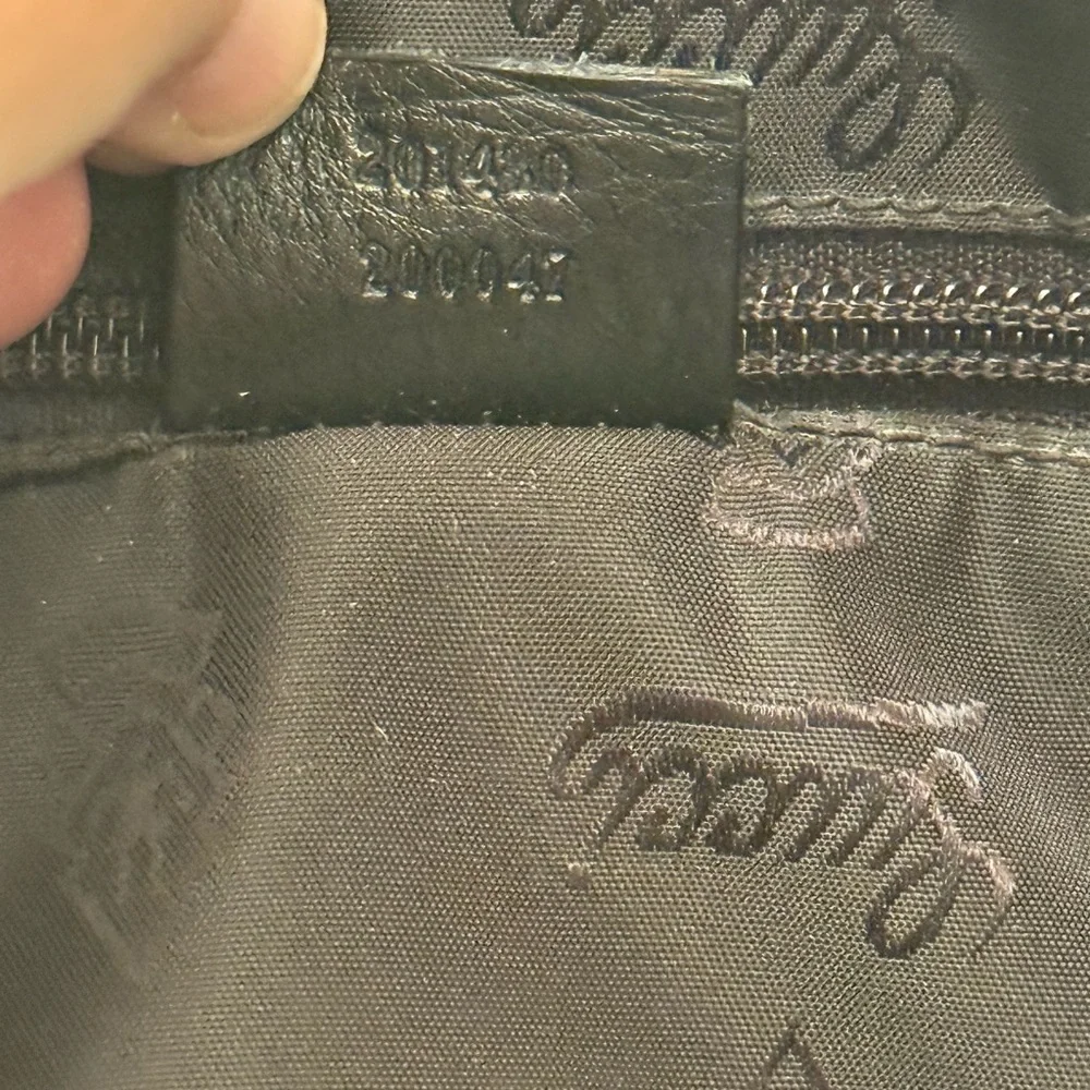 Gucci Black Leather Unisex Briefcase Bag